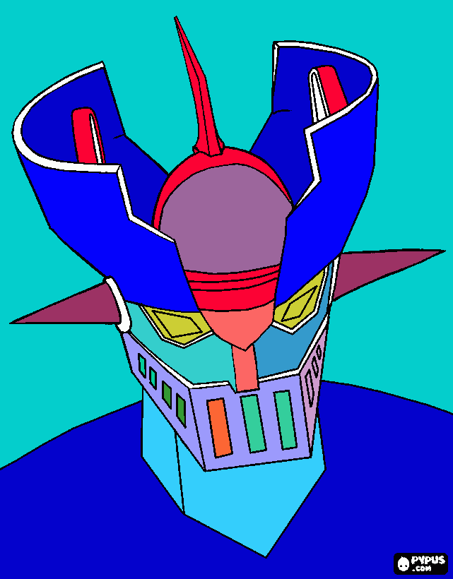 mazinger dibujo para colorear