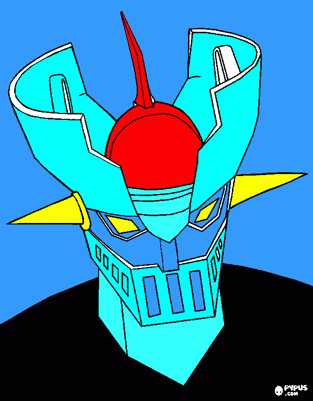 mazinger z3 para colorear