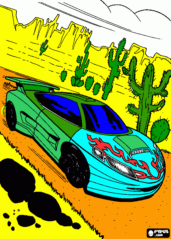 me gusta este carro en especial todos para colorear