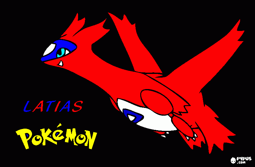 me gusta latias para colorear