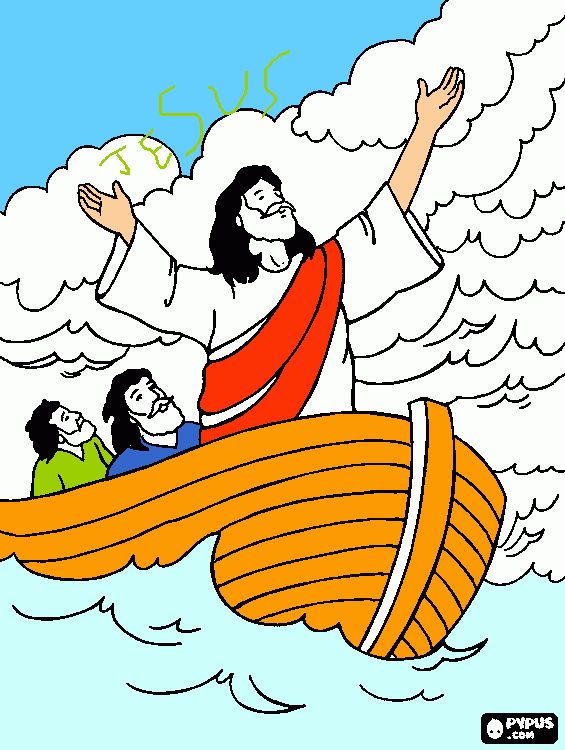 Me gusto mucho pintarle a jesus y a sus dicipulos para colorear