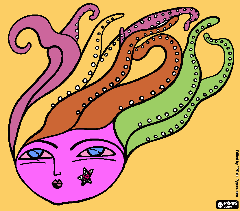 medusos para colorear