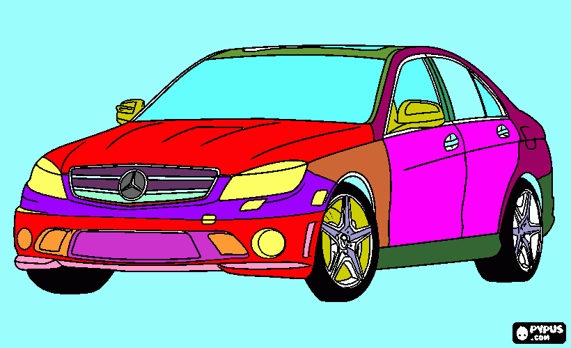 mercedes para colorear