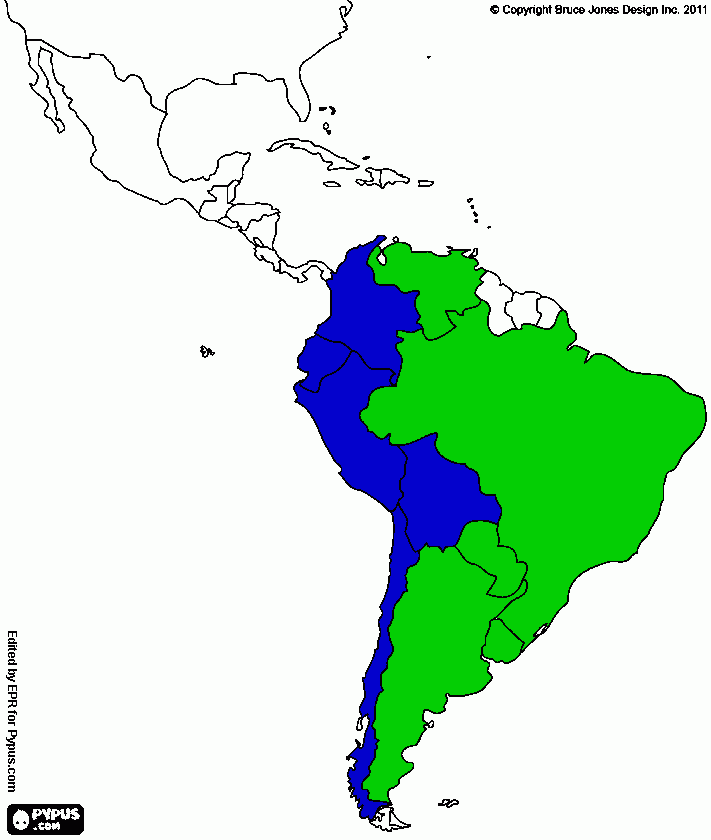 Mercosur para colorear