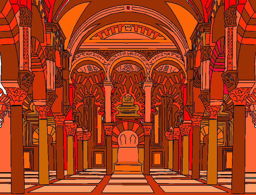 mezquita para colorear