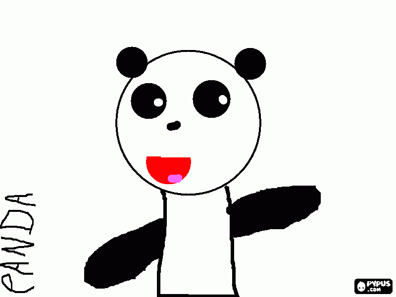 MI AVATAR PANDA para colorear