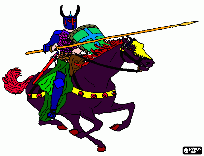 Mi caballero para colorear