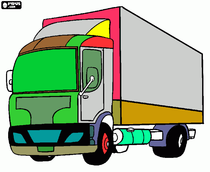 mi camion para colorear