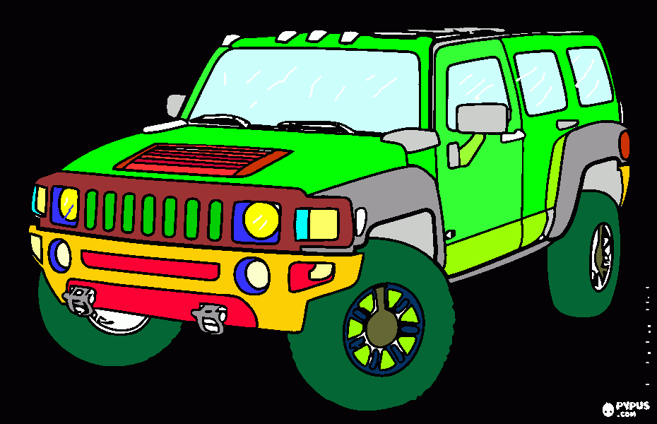 mi carro 2 para colorear