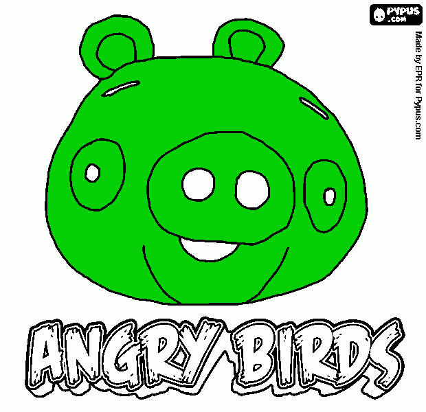 mi  dibujo angry bird para colorear