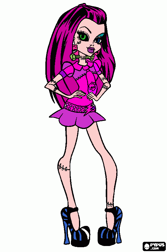 mi monster high para colorear