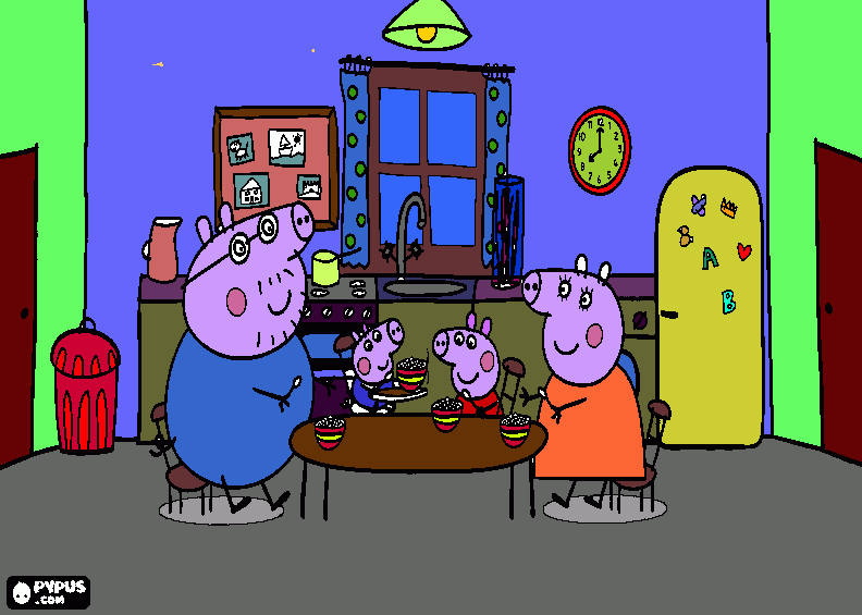 mi peppa pig para colorear