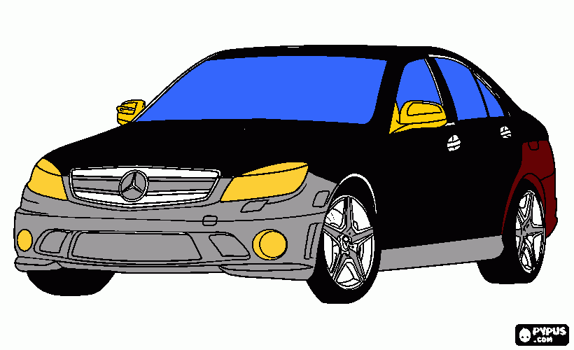 Mi primer auto para colorear