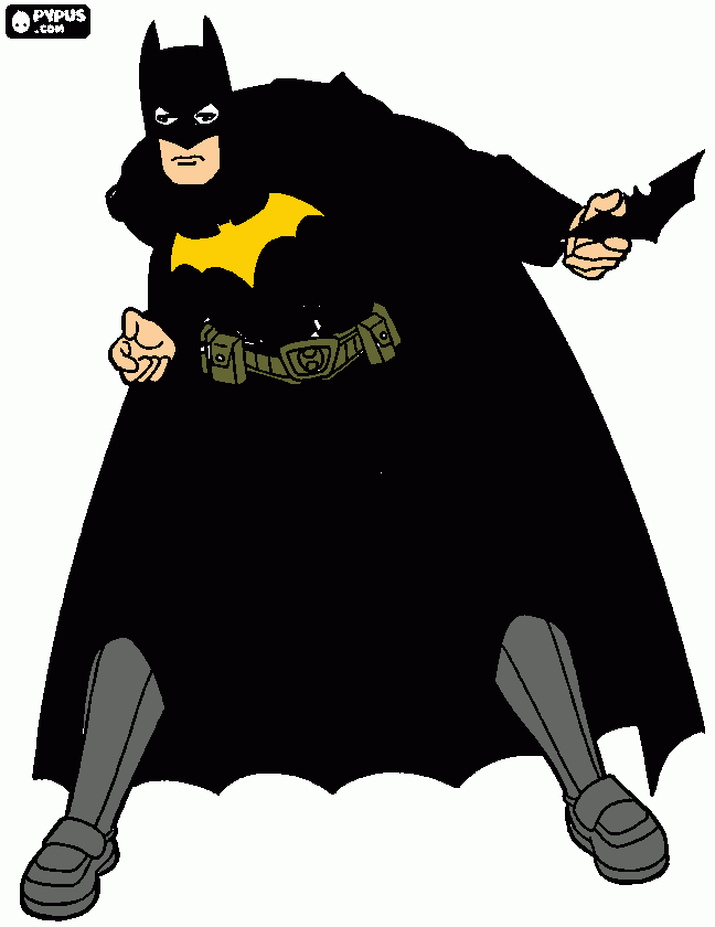 Mi primer Batman para colorear