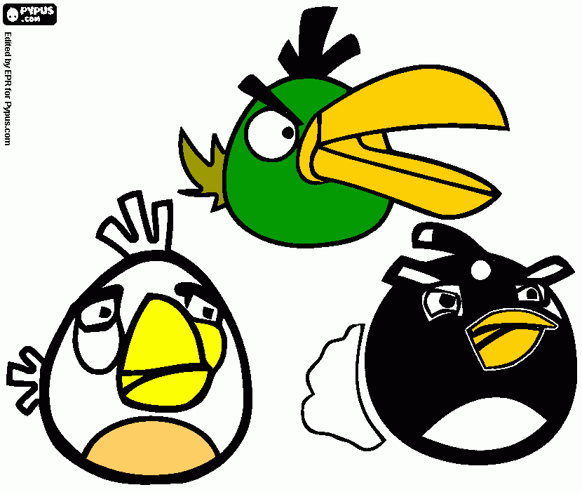 Mi segundo Pajarito para colorear