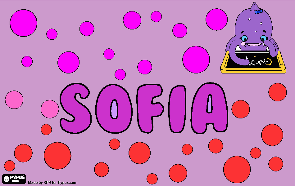 mi sofia para colorear