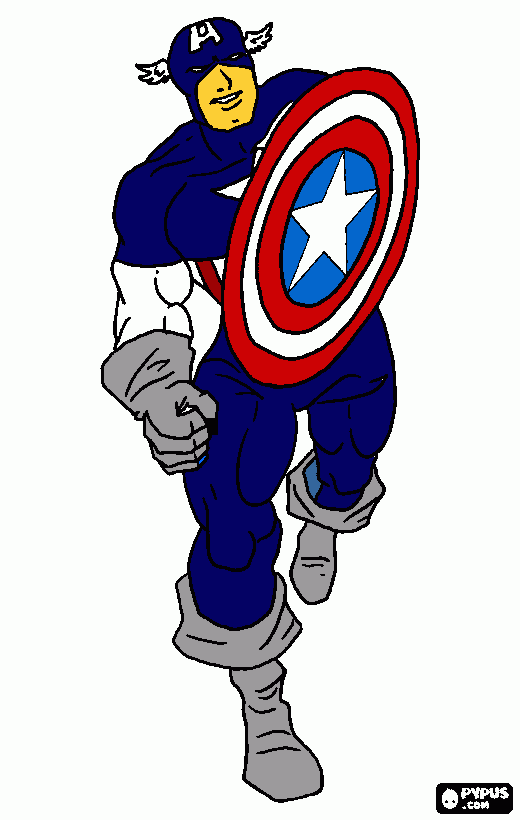 mi super heroe Favorito para colorear