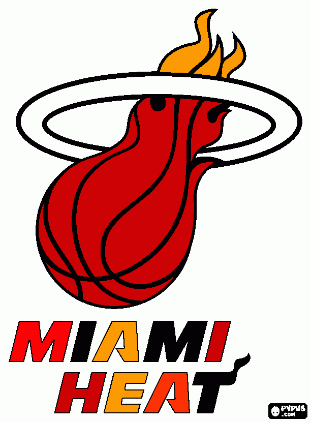 Miami Heat para colorear