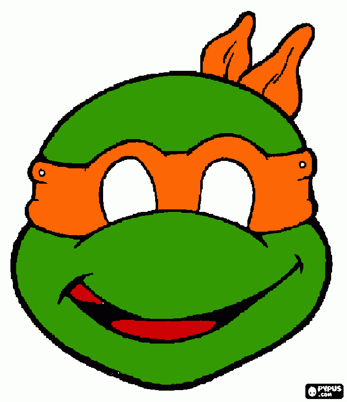 michaelangelo para colorear