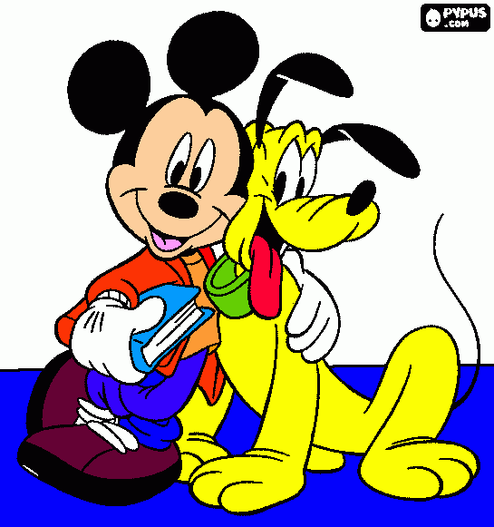 mickey mose para colorear