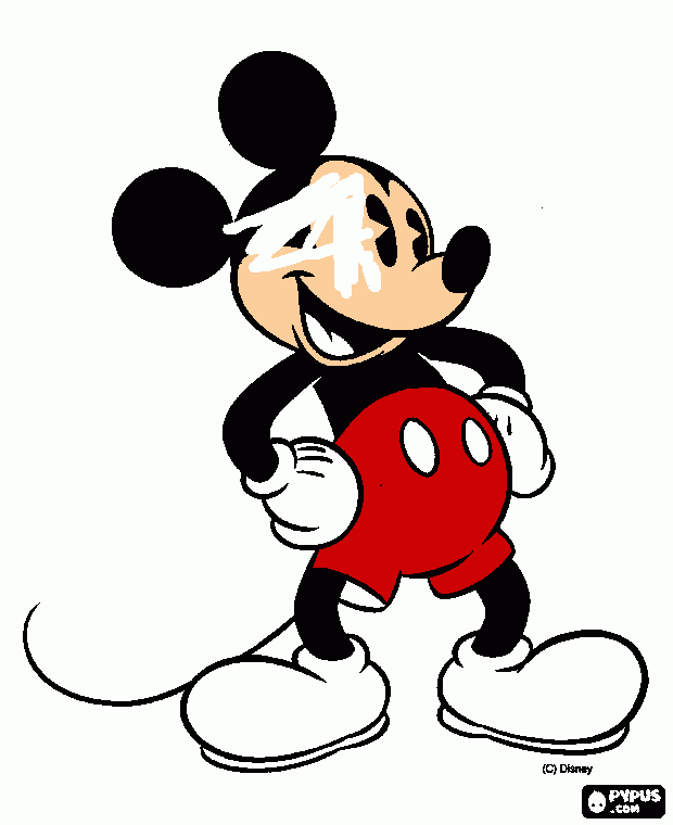 micky maus el dibujo mas famoso de disney para colorear