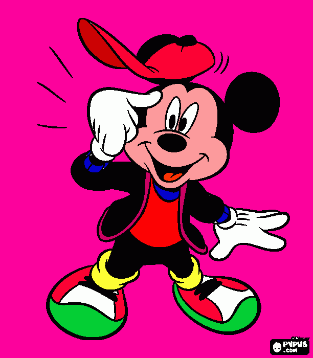 micky mouse para colorear