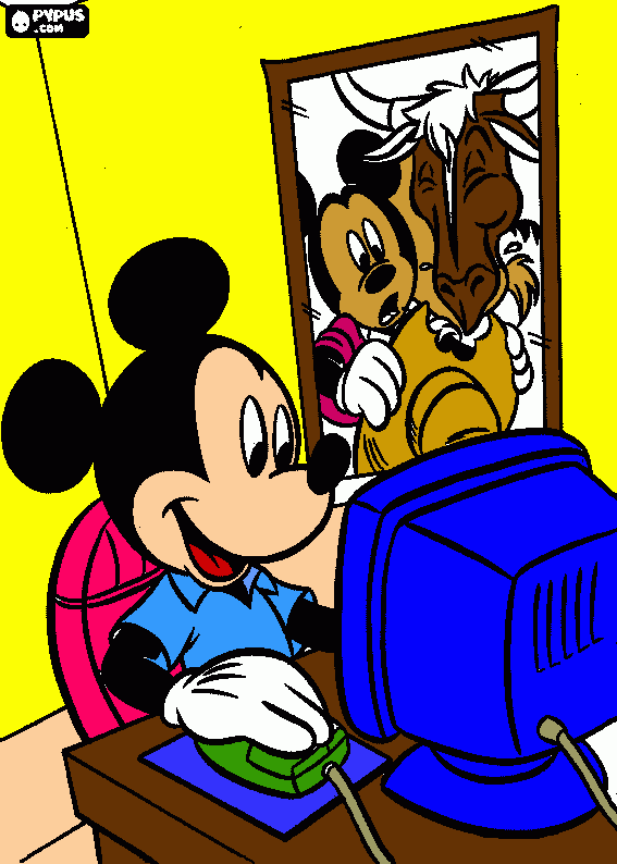 miki mouse para colorear