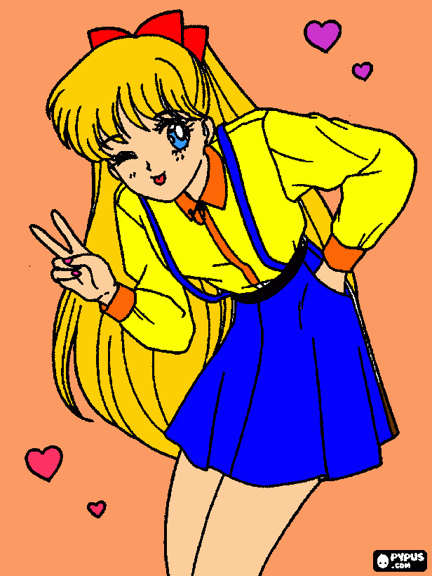 minako para colorear