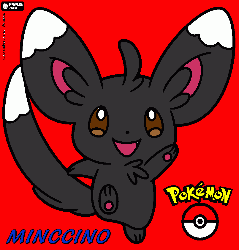 minccino para colorear