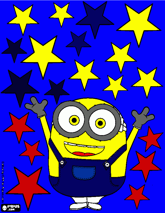 minion bob angel para colorear