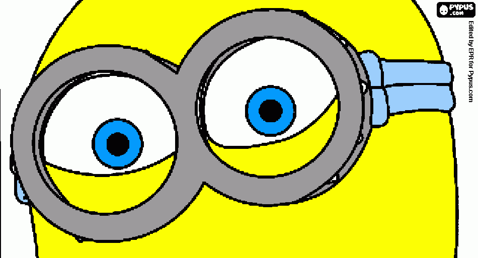 minion ojos para colorear