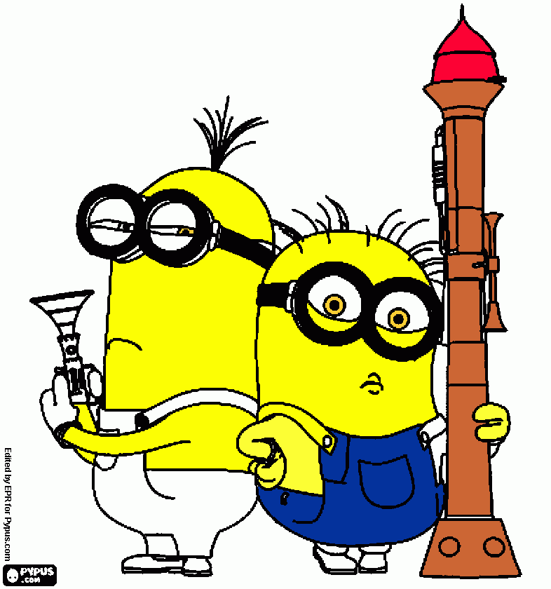 minionis para colorear