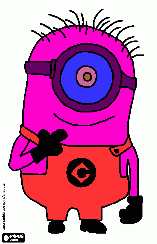 minions violetta para colorear