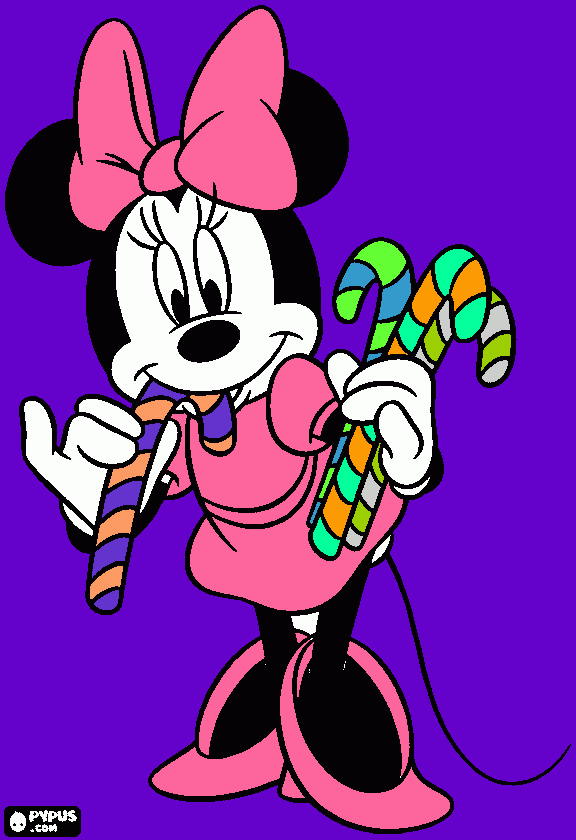 minnie mousse para colorear