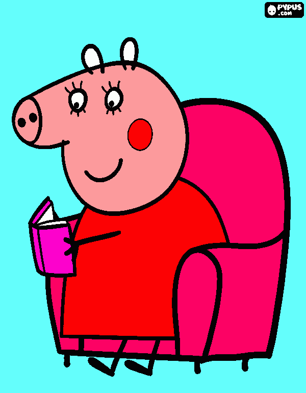 mira a peppa para colorear