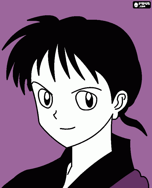 miroku para colorear