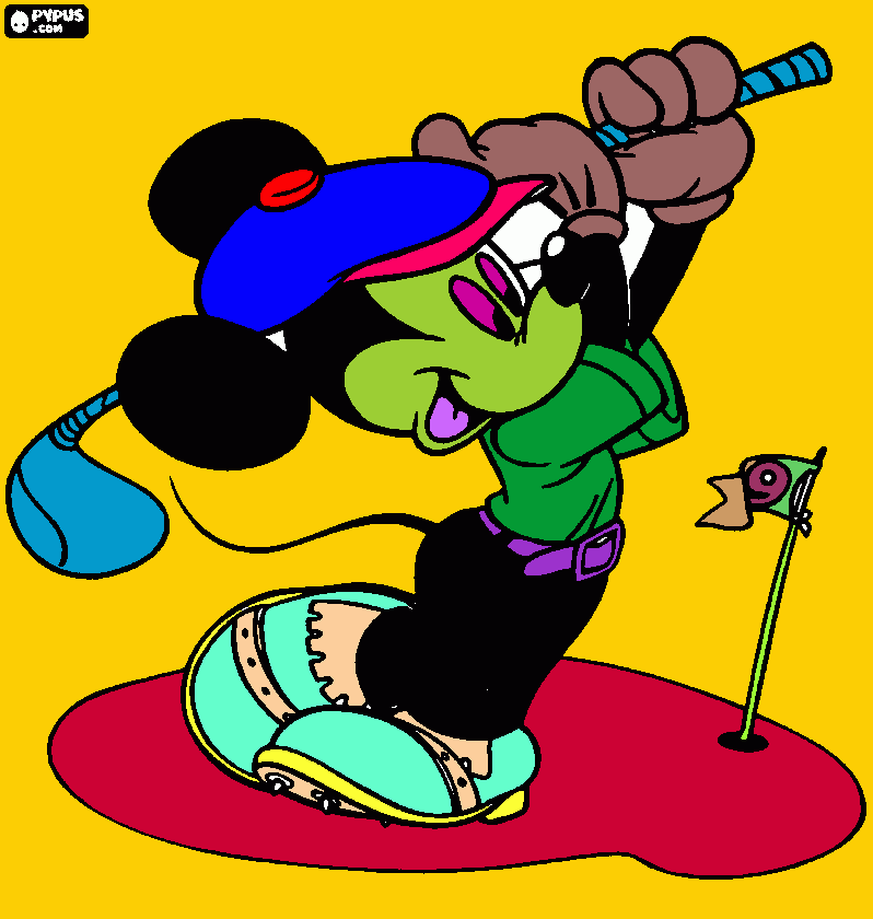 mis colores imaginario sobre mickey mause para colorear