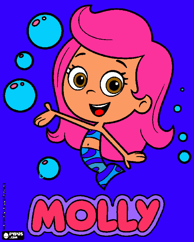 molly mi mejor amiga para colorear