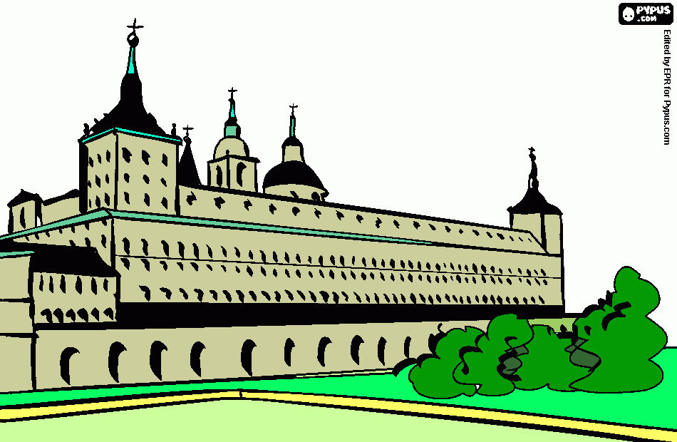 Monasterio de El Escorial  para colorear