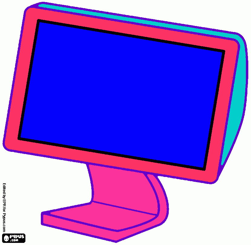 monitor sarita para colorear