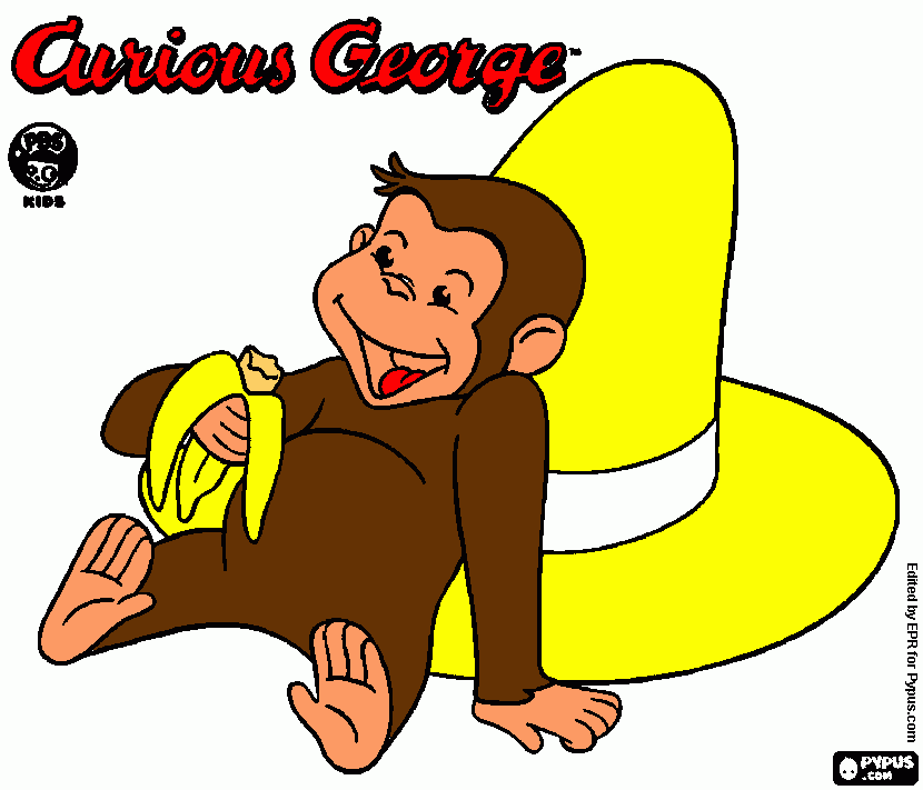 mono george para colorear