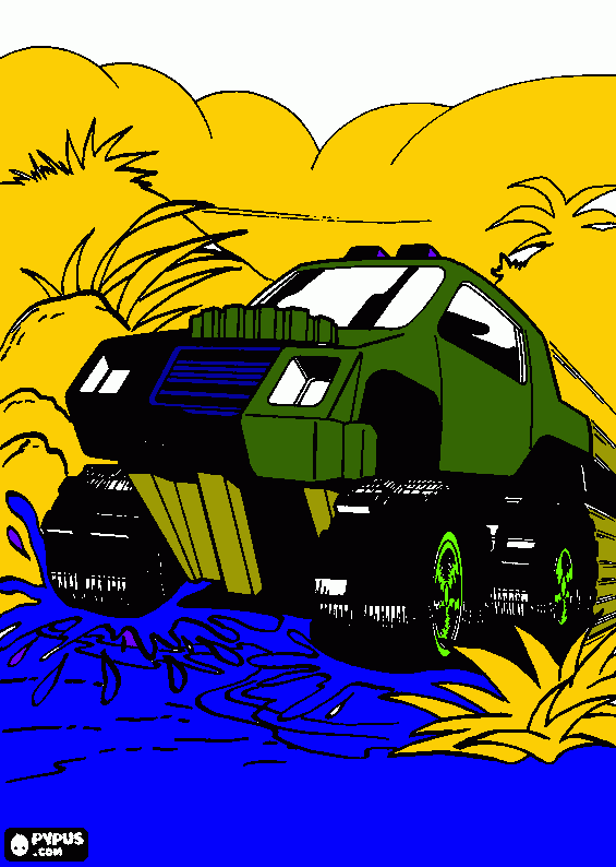 monster truck  para colorear