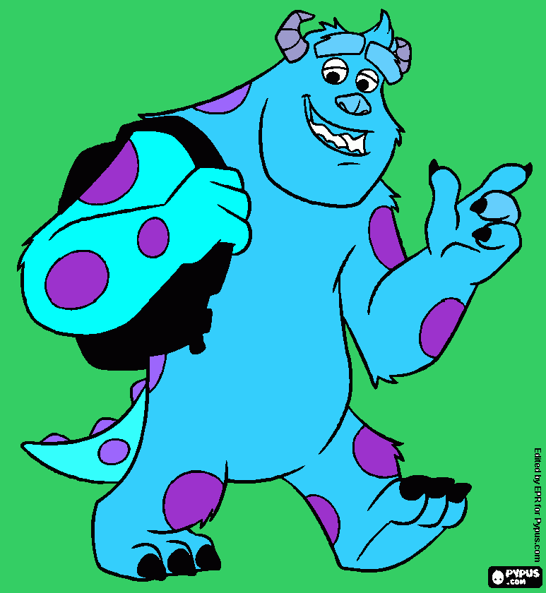 Monster University Sulley para colorear