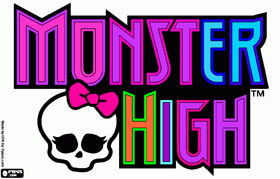 MOSTER  HIGH para colorear