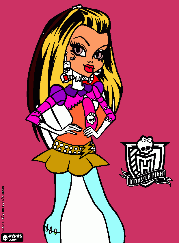 muñeca  monster high para colorear