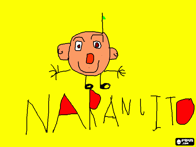 naranjito para colorear