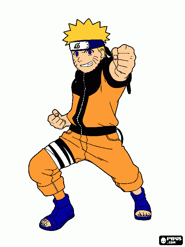 NARUTO SHIPPUDEN para colorear