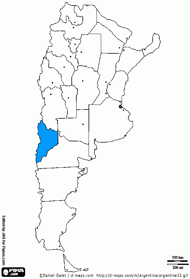 neuquen para colorear