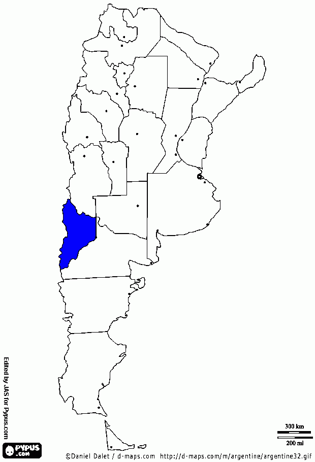 neuquen para colorear