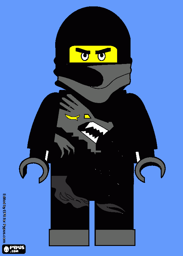 ninja cole para colorear